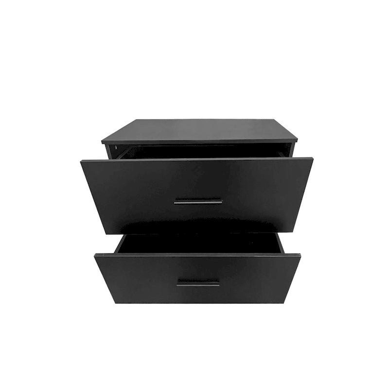 2-Drawer Lateral Filing Cabinet with Equal-Height Drawers Recessed Bar Pulls Solid Plinth Base and 50 lb Per Drawer Capacity