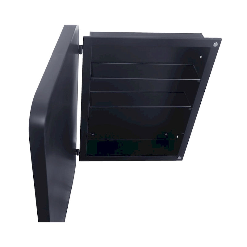 16x24 Inch Metal Frame Bathroom Medicine Cabinet with Mirror and 2 Adjustable Tempered Glass Shelves