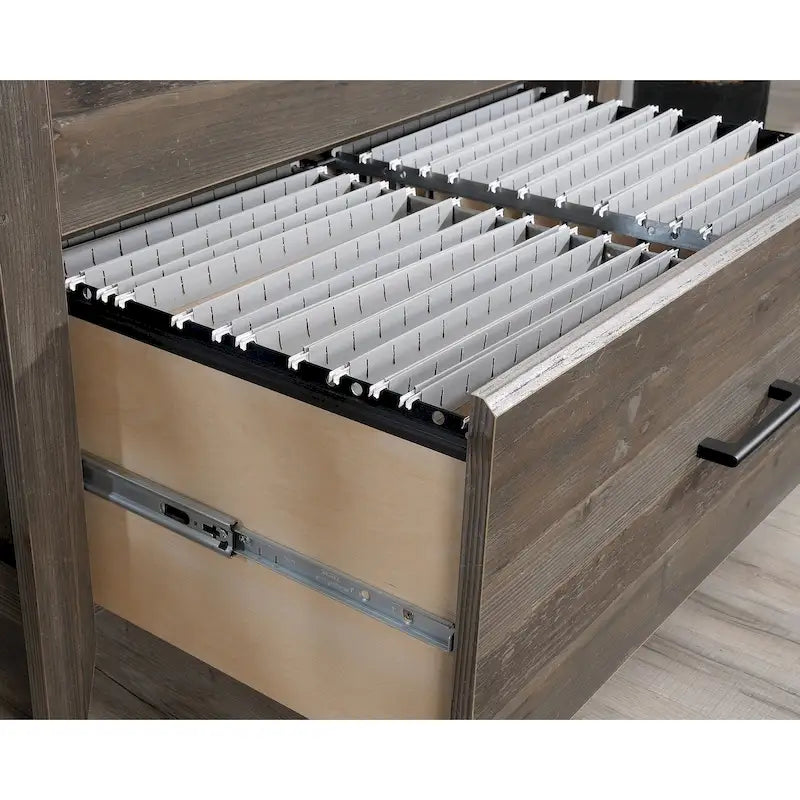 2-Drawer Lateral Wood File Cabinet with Full Extension Slides