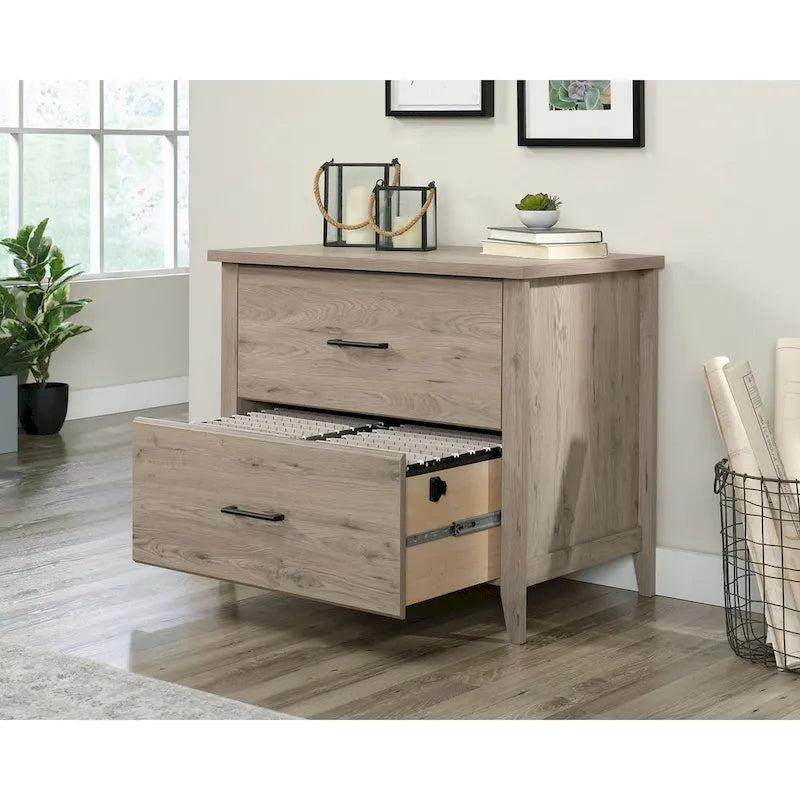 2-Drawer Lateral Wood File Cabinet with Full Extension Slides