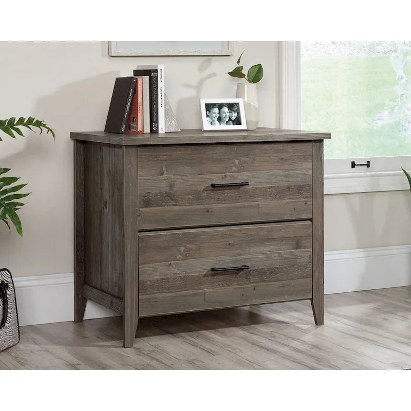 2-Drawer Lateral Wood File Cabinet with Full Extension Slides