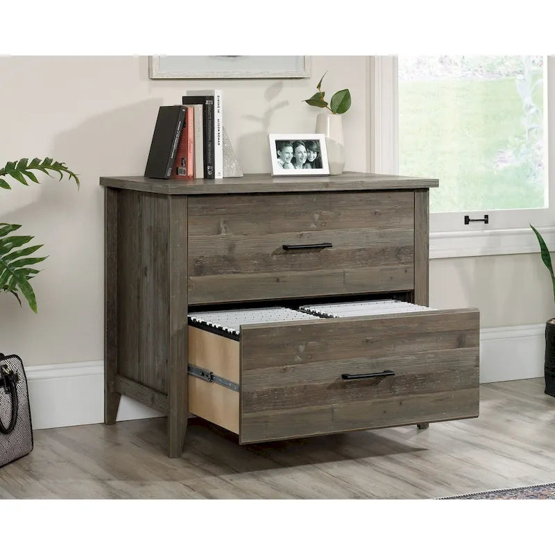 2-Drawer Lateral Wood File Cabinet with Full Extension Slides