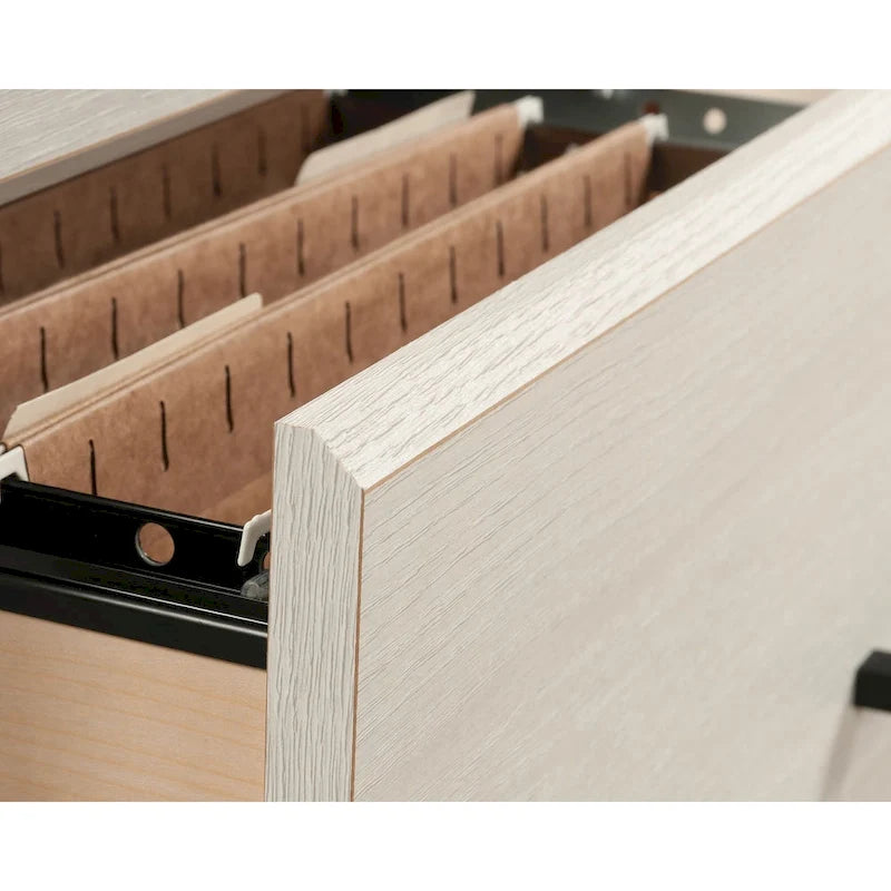 2-Drawer Lateral Wood File Cabinet with Full Extension Slides