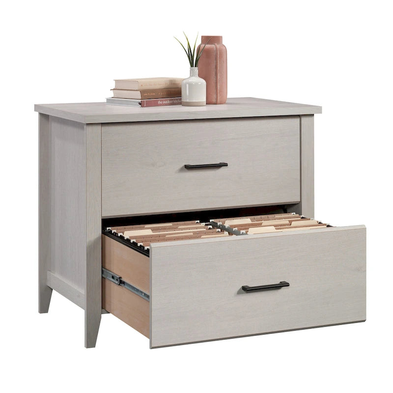 2-Drawer Lateral Wood File Cabinet with Full Extension Slides