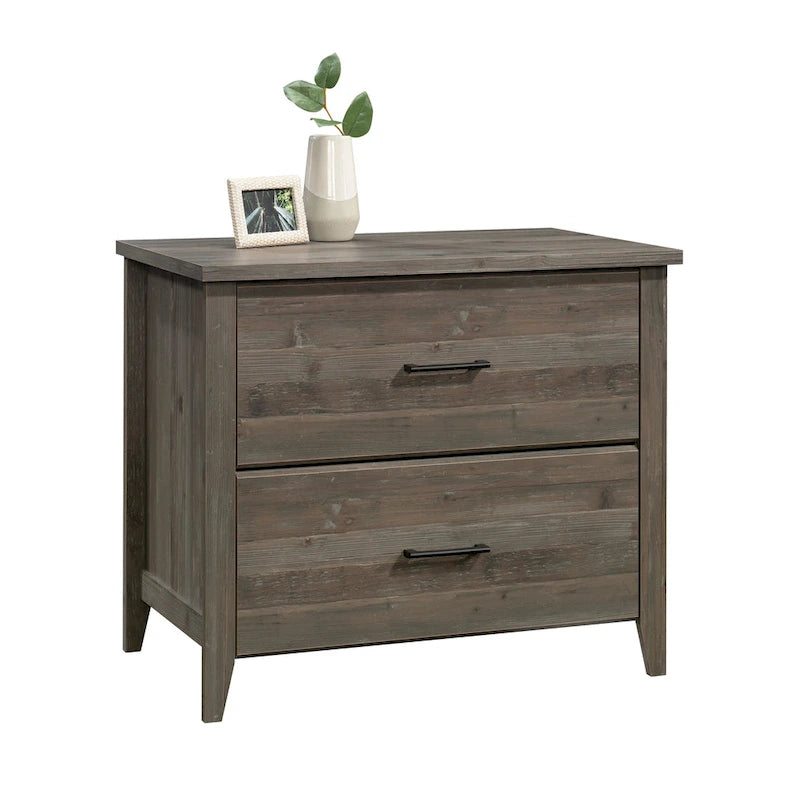 2-Drawer Lateral Wood File Cabinet with Full Extension Slides