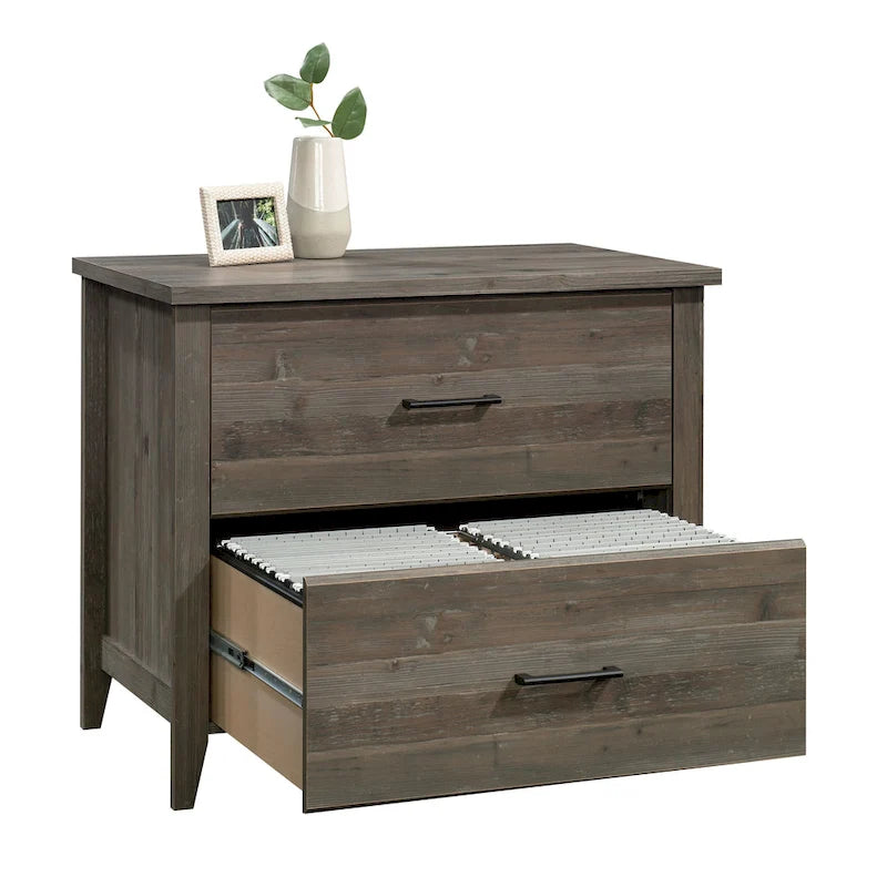 2-Drawer Lateral Wood File Cabinet with Full Extension Slides