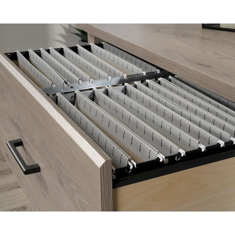 2-Drawer Lateral Wood File Cabinet with Full Extension Slides