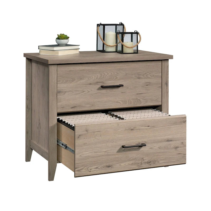2-Drawer Lateral Wood File Cabinet with Full Extension Slides