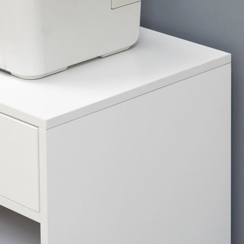 Mobile Printer Stand with Drawer Adjustable Shelf and Rolling Casters