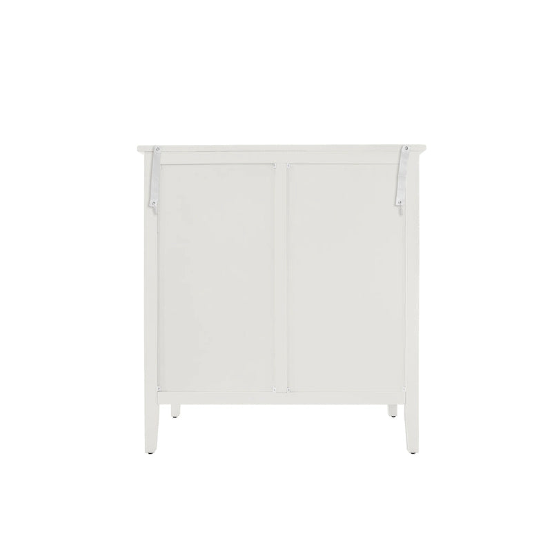 3-Drawer Accent Cabinet with Circular Hollow-Carved Medallion Panel Gold Bar Pulls and Manchurian Ash Veneer