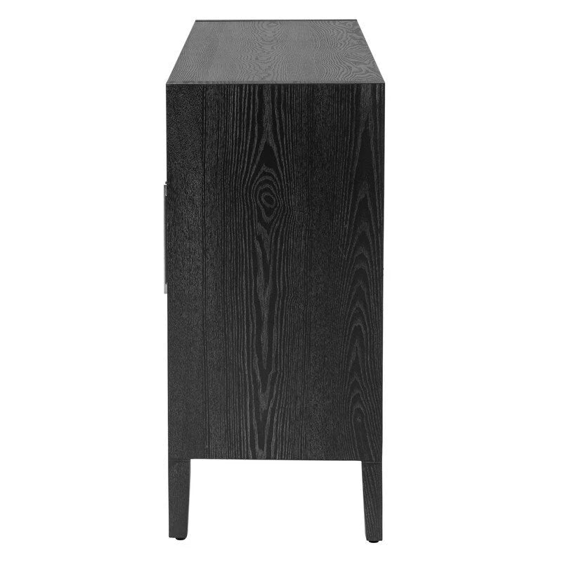 152,4 cm Sideboard-Buffetschrank mit 4 Türen, 4 verstellbaren Einlegeböden und Metallgriffen