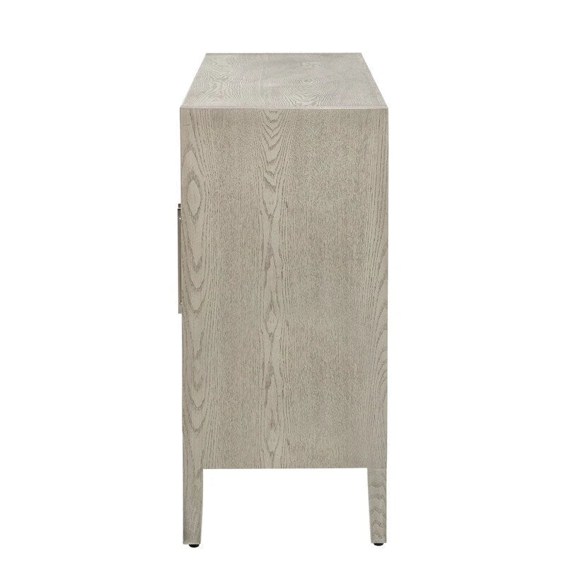 152,4 cm Sideboard-Buffetschrank mit 4 Türen, 4 verstellbaren Einlegeböden und Metallgriffen