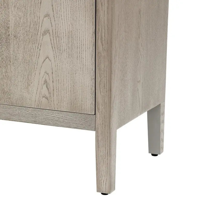 152,4 cm Sideboard-Buffetschrank mit 4 Türen, 4 verstellbaren Einlegeböden und Metallgriffen