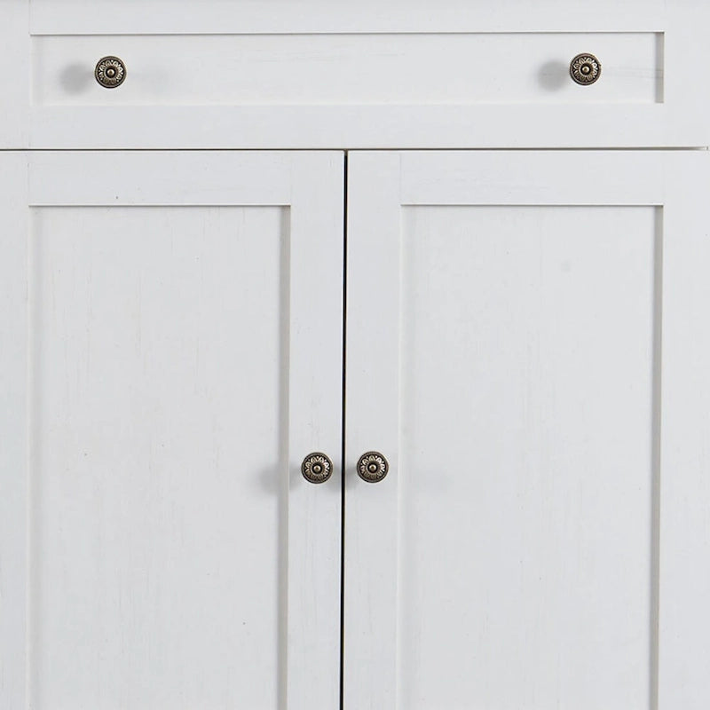 147,32 cm Sideboard-Buffetschrank mit 2 Schubladen, 4 Schranktüren und verstellbaren Einlegeböden