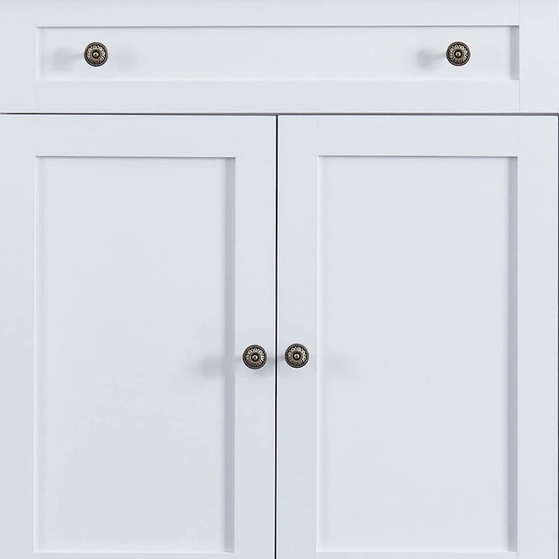 147,32 cm Sideboard-Buffetschrank mit 2 Schubladen, 4 Schranktüren und verstellbaren Einlegeböden